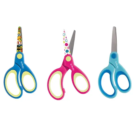 Herlitz Schere für Linkshänder / rund / farbig