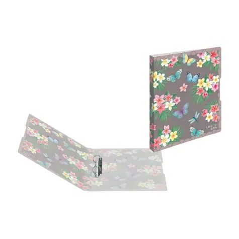 Herlitz Ordner A4 Schmetterlinge / 1,6 cm / grau