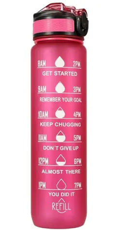 KIK Motivations-Wasserflasche Pink / 1l 