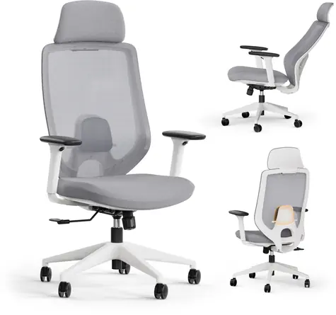 SENSE7 Nakai grau / Ergonomischer Bürostuhl / Belastbarkeit 150 kg