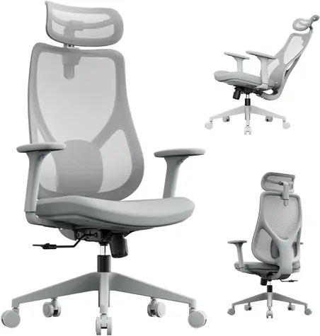 SENSE7 Moyo grau / Ergonomischer Bürostuhl / Belastbarkeit 150 kg