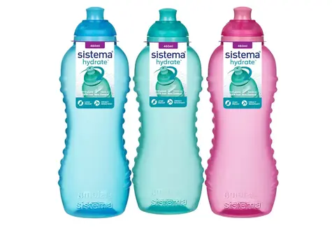 Sistema Hydrate Squeeze Twist n Sip Flasche 460 ml, Farbmischung