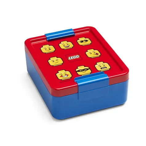 LEGO® Iconic Classic Snackbox 170 x 135 x 69 mm - rot/blau