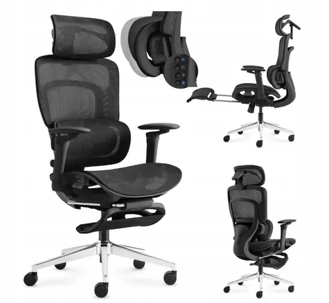 Mark Adler Visioner 8.3 schwarz / Büromassagestuhl / Belastbarkeit 130 kg