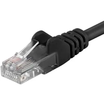 PremiumCord UTP CAT6 0,5m / Patchkabel / RJ45-RJ45 / schwarz