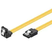PremiumCord SATA III 90°-Kabel mit Metallverriegelung 1,0 m