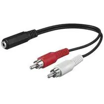 PremiumCord Kabelbuchse 3,5 mm F - 2xCINCH M 1,5 m