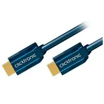 ClickTronic HQ OFC Kabel HDMI Stecker <> HDMI Stecker, vergoldet, HDMI High Speed mit Ethernet, 3D, 3M