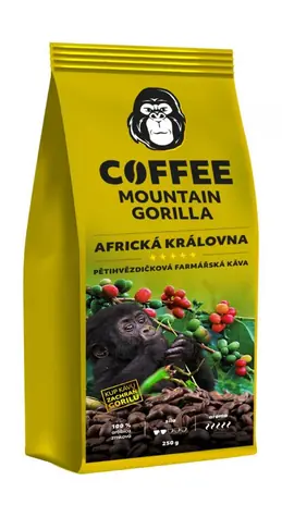 Mountain Gorilla Coffee African Queen 250g / Kaffeebohnen / 100% Arabica / Vakuumverpackt