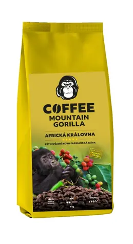 Mountain Gorilla Coffee African Queen 1 kg / Kaffeebohnen / 100 % Arabica / Vakuumverpackt
