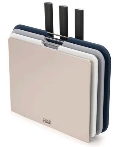 Joseph joseph Boards PLUS Messerset / 3 Stück Messer + 3 Stück Schneidebrett
