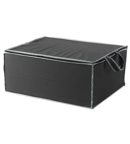 Compactor URBAN 55 x 45 x 25 cm - schwarz / Textil-Aufbewahrungsbox für 2 Bettdecken 