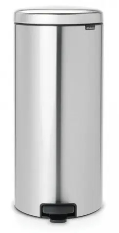 Brabantia Newicon Treteimer 30 L, fingerabdrucksicher, mattsilber / Durchmesser 29,3 cm / Höhe 67,9 cm