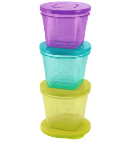 NUK Baby-Leckerli-Boxen / 6 Stück / 2x65 ml / 2x75 ml / 2x85 ml 