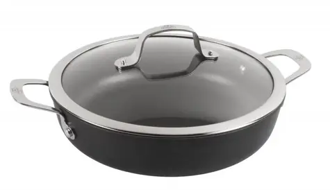 BALLARINI Alba 1000249 Servierpfanne mit Deckel 24 cm