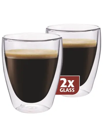 Maxxo Kaffee doppelwandige Thermogläser 235 ml 2St