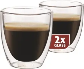 Maxxo Thermoglas Espresso 80ml 2 Stk