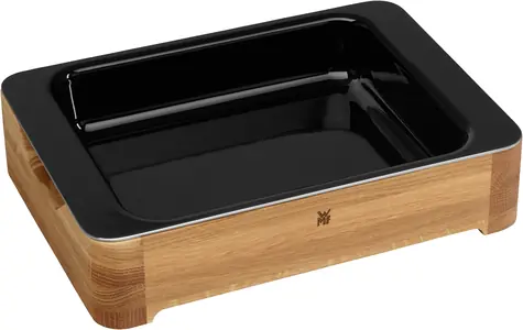 WMF Fusiontec Backform mit Holz-Servierständer 3l