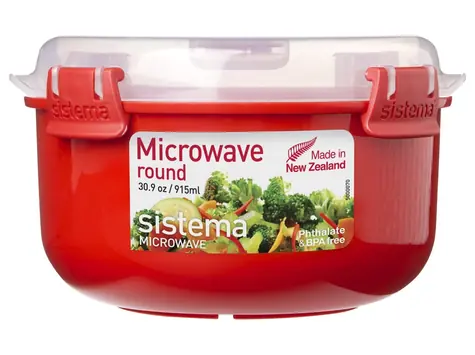 Sistema Mikrowellendose zum Erhitzen von Speisen 915 ml rot