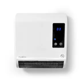 Nedis Badheizkörper weiß / 2000 W / Regelbarer Thermostat / 2 Heizmodi / IP22 / Fernbedienung 