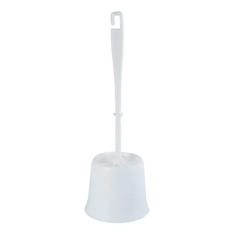 MSV BASIC Toilettenbürste mit Kunststoffbehälter weiß