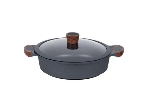RESTO 93506 Niedriger Topf mit Deckel 28 cm (CAPELLA)