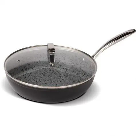 Lamart Granit Bratpfanne mit Deckel 28 cm grau/Aluminium