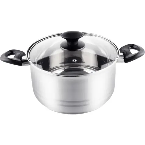 Lamart Leger Kasserolle mit Deckel 4,6L silber / 22 x 12,5 cm / Edelstahl
