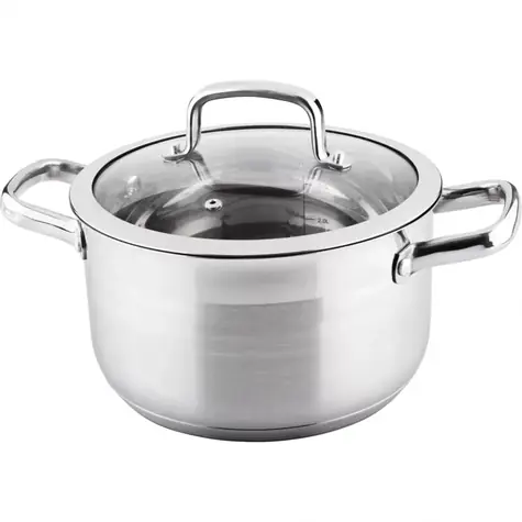 Lamart Prestige Topf mit Deckel 4,6L silber / 22 x 12,5 cm / Edelstahl
