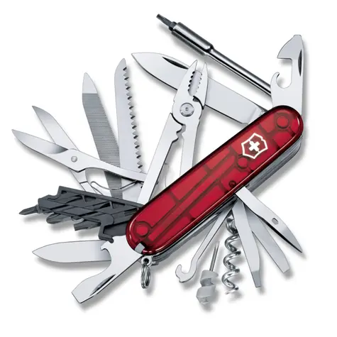 VICTORINOX Taschenmesser CYBER TOOL 41 rot transparent