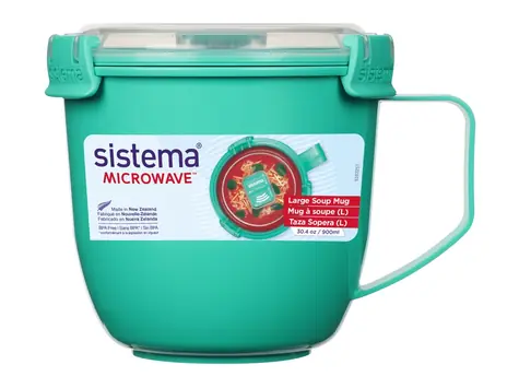 Sistema Mikrowellen-Suppenbecher, groß, 900 ml, Minze