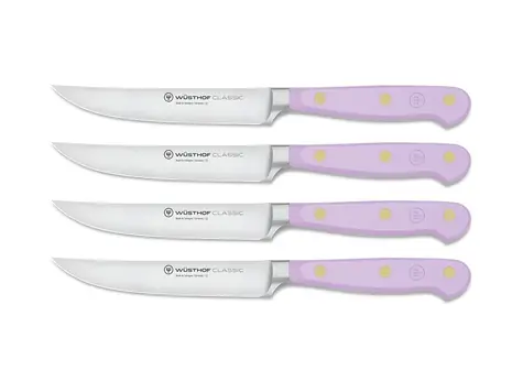 Wüsthof Steakmesser-Set, 4-teilig, Classic Colour, 12 cm, Lila Yam / gerade Klinge 