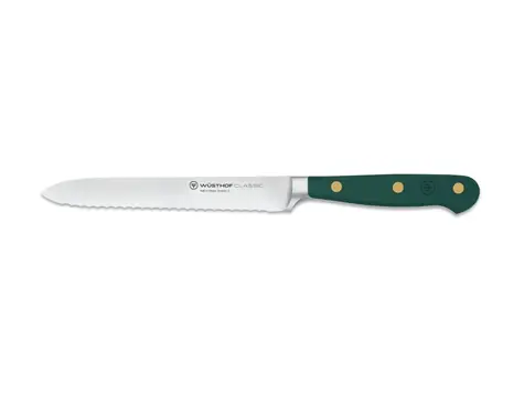 Wüsthof Classic Colour Wurstmesser 14 cm Frischer Rosmarin / Wellenklinge 