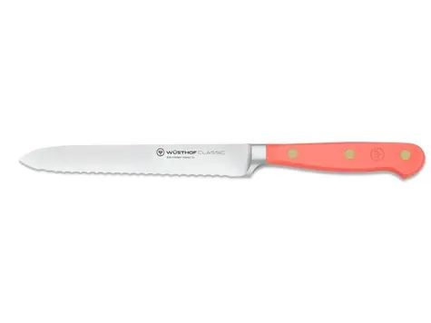 Wüsthof Classic Colour Wurstmesser 14 cm Peach / Wellenklinge