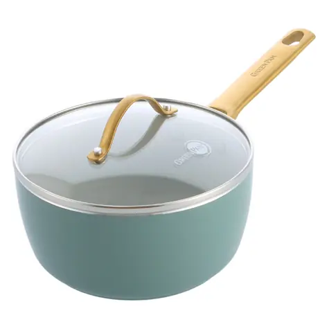 GreenPan Padova Reserve Topf mit Griff, 18 cm, blau / Keramik / 2 l