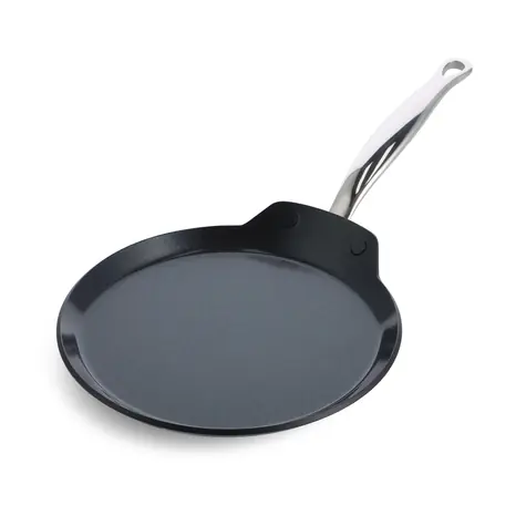 GreenPan Antihaft-Keramik-Pfannkuchenpfanne Barcelona Pro 24 cm schwarz
