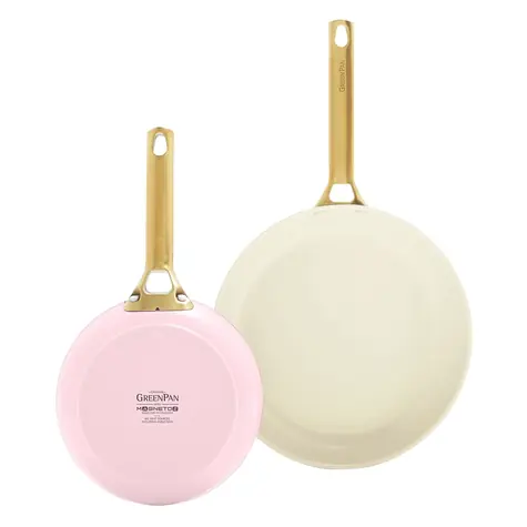 GreenPan Set aus 2 antihaftbeschichteten Keramikpfannen Padova Reserve 20 cm + 26 cm rosa 