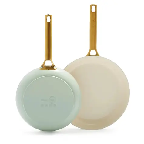 GreenPan Set aus 2 antihaftbeschichteten Keramikpfannen Padova Reserve 20 cm + 26 cm grün