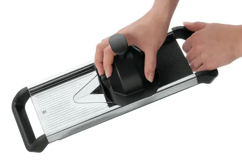 WMF Top Tools Mandoline für Gemüse / Edelstahl / 12,5 cm x 37 cm