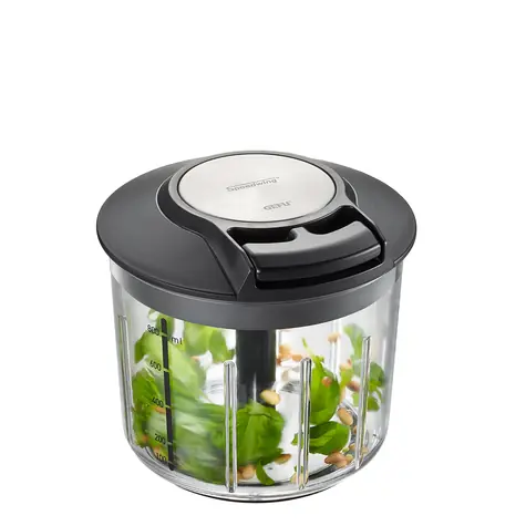 Gefu Speedwing Hand-Universalschneider / 800 ml Schneidbehälter / Schneiden & Mischen & Trocknen