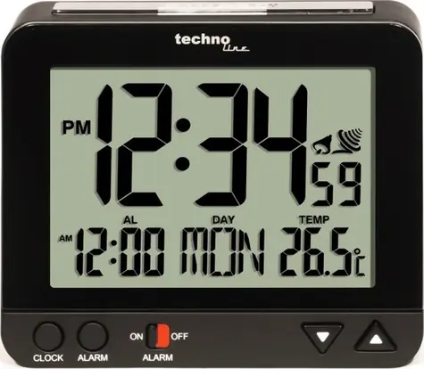 TechnoLine WT 195 - Digitalwecker mit Thermometer / Nachverkauf