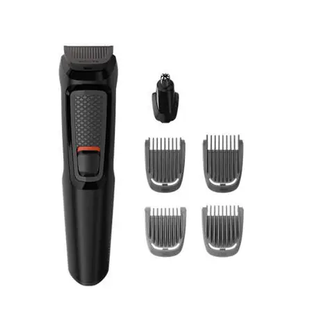 Philips Multigroom Serie 3000 MG3710-15 / Trimmer 6 in 1 / 60 Minuten Betriebszeit / 6 Aufsätze / Schwarz