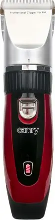 Camry CR2821 / Akku-Hundehaarschneider / 35 W / 4 Kämme / Ersatzakku / Rot-Schwarz