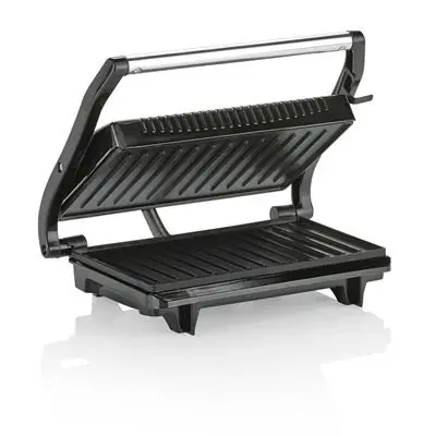 Tristar GR-2846 / Elektro-Kontaktgrill / 700 W / bis 210 °C / Silber-Schwarz