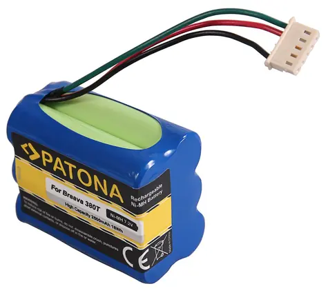 Patona Akku für Saugroboter iRobot Braava 380T&390T / 2500mAh / 7,2V / Ni-Mh
