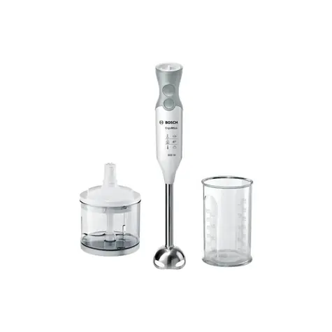 BOSCH MSM66120 weiß-grau / Stabmixer / 600 W / 12 Geschwindigkeiten + Turbo / Zubehör