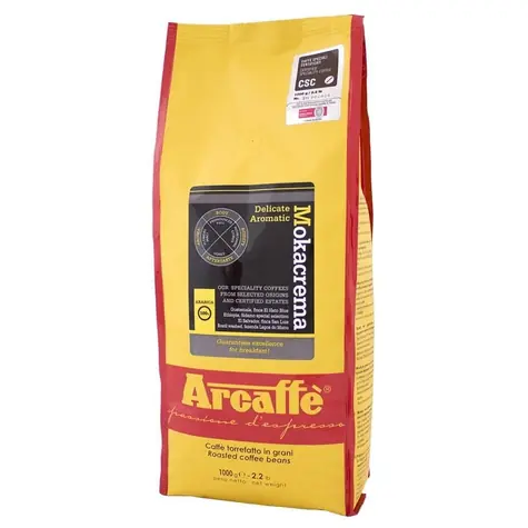 Arcaffe Mokacrema 1 kg / Kaffeebohnen / 100 % Arabica / Vakuumverpackung