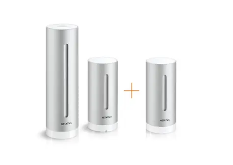 Netatmo Urban Silber / Smarte Wetterstation + Indoor-Modul