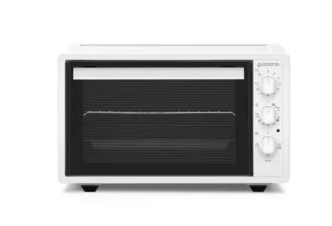 Guzzanti GZ 3601 weiß / Mini-Backofen / 1300 W / 42 l / 40 °C - 250 °C / Timer / Dampfreinigung