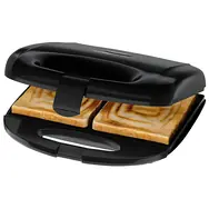 Clatronic ST 3814 schwarz / Sandwichmaker / 820 W / 2 quadratische Sandwiches